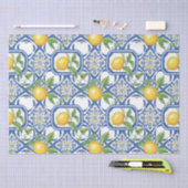 Lemon Azulejo Tegels Patroon Tissuepapier (Craft)