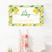 Lemon Baby shower Banner - Oh Baby (Insitu)