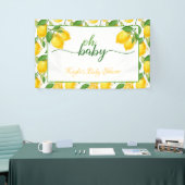 Lemon Baby shower Banner - Oh Baby (Beurs)