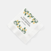 Lemon Baby Shower Candy Servet (Hoek)