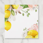 Lemon Baby shower Dank u Party Labels (Achterkant)