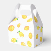 Lemon Baby shower Elegant Dank u wel Citrus Bedankdoosjes (Achterkant)