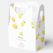 Lemon Baby shower Elegant Dank u wel Citrus Bedankdoosjes (Geopend)