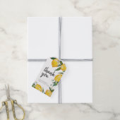 Lemon Baby shower Hartelijk dank Cadeaulabel (Met Touw)
