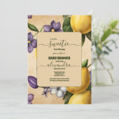 Lemon Baby shower Kaart (Staand voorkant)