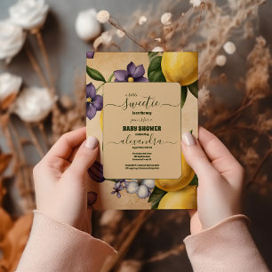 Lemon Baby shower Kaart