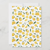 Lemon Baby shower Kaart (Achterkant)