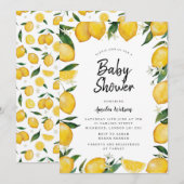 Lemon Baby shower Kaart (Voorkant / Achterkant)