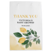 Lemon Baby shower Medium Cadeauzakje (Voorkant)
