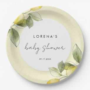 Lemon Baby shower Papieren Bordje