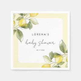 Lemon Baby shower Servet