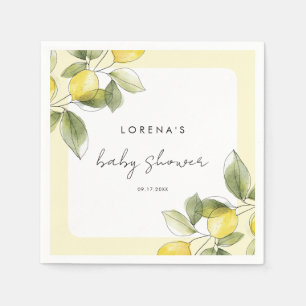 Lemon Baby shower Servet
