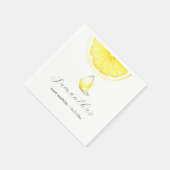 Lemon Baby shower Servet (Hoek)