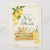 Lemon Baby shower Uitnodiging (Voorkant / Achterkant)