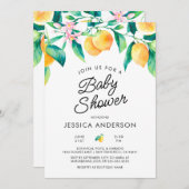 Lemon Baby shower Uitnodiging (Voorkant / Achterkant)