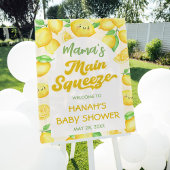 Lemon Baby shower Welkom Acryl Bord