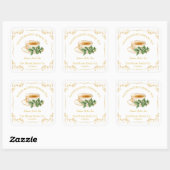  Lemon Balm Tea Square Label (Vel)
