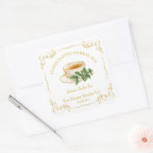  Lemon Balm Tea Square Label (Envelop)