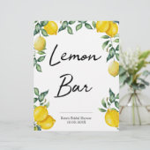 Lemon Bar-citroenbord gepersonaliseerd (Staand voorkant)