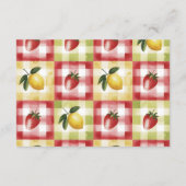 Lemon Berry Picnic Diapper Raffle Informatiekaartje (Achterkant)