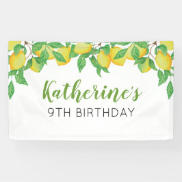 Lemon Birthday Personalized banner