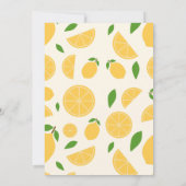 Lemon Birthday Uitnodiging (Achterkant)