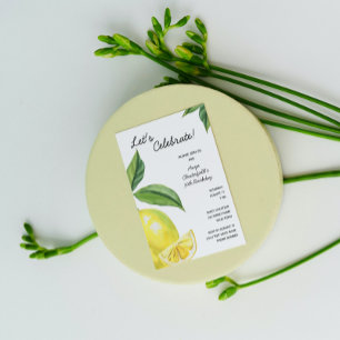 Lemon Birthday Uitnodiging