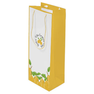 Lemon Bloom Collectie Wijn Cadeautas