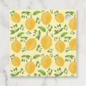 Lemon Bloom Collection Bedankjes Labels (Achterkant)