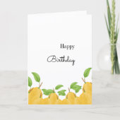 Lemon Bloom Collection Birthday Kaart (Voorkant)