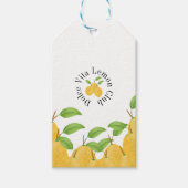 Lemon Bloom Collection Cadeaulabel (Voorkant)