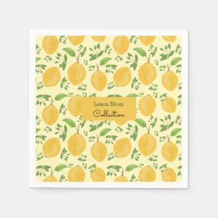 Lemon Bloom Collection gemêleerd geel Servet