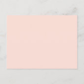 Lemon Blossom Greenery Blush Pink Vrijgezellenfees Aankondigingskaart (Achterkant)