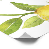 Lemon Blossom Verdure Couples Affiche de bienvenue (Coin)