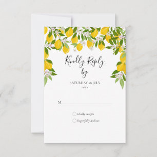 Lemon Blosssom Greenery RSVP