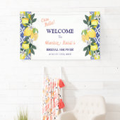 Lemon Blue Tegels Ciao Bella Bruidsdouche Banner (Insitu)