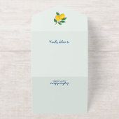 Lemon Blue Whimy Lijst La Dolce Vita Vrijgezellenf All In One Uitnodiging (Buiten)