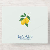 Lemon Blue Whimy Lijst La Dolce Vita Vrijgezellenf All In One Uitnodiging (Achterzijde)