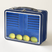 Lemon Blue Window Metal lunch box (Devant)