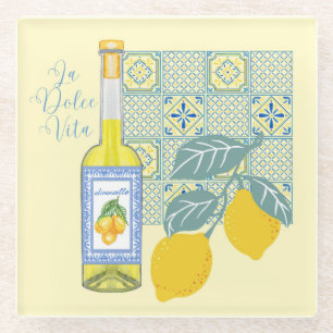 Lemon Boerderij Retro Glazen Onderzetter