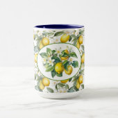 Lemon Boom Waterverf Art Mok (Midden)