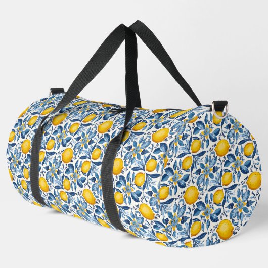 Lemon Botanical Blue and Yellow Summer Print Plunjezak (Linkerhoek)