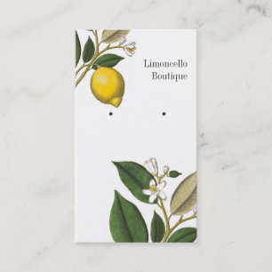 Lemon Botanical Jewelry Display Card Visitekaartje