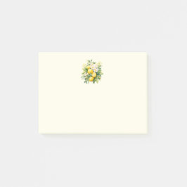 Lemon Bouquet with White Blossoms Post-it® Notes