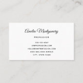 Lemon Bouquet with White Blossoms Visitekaartje (Achterkant)