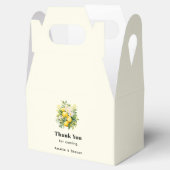 Lemon Bouquet with White Blossoms Wedding Bedankdoosjes (Geopend)