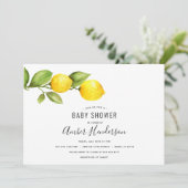 Lemon Branch Baby shower Kaart (Staand voorkant)