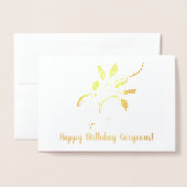 Lemon Branch Botanical Birthday Real Folie Card Folie Kaarten (Voorkant met envelop)