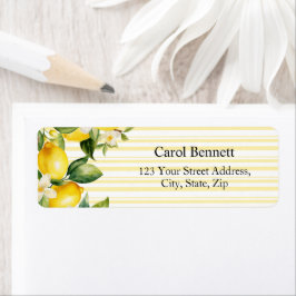 Lemon Branch Mediterranean Summer Return Adres Etiket