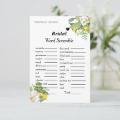 Lemon Bridal mot scramble carte de jeu de douche d (Debout devant)